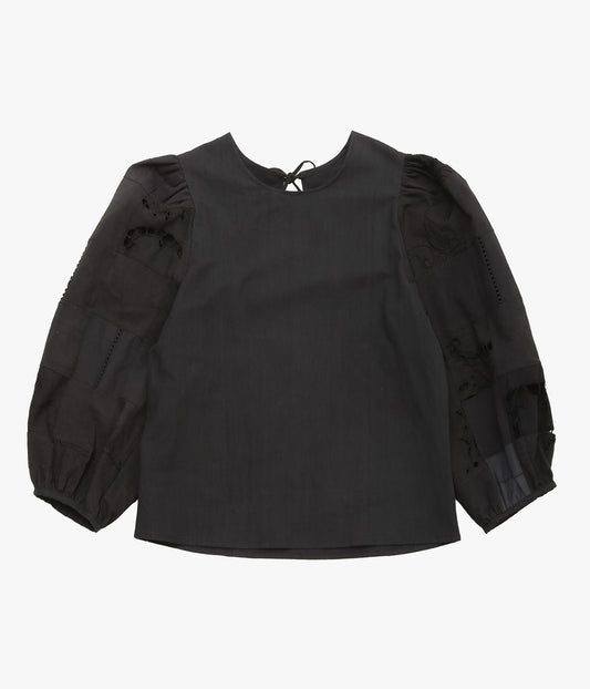 MAISON FLORE ''CAMELIA TOP'' (BLACK 10)
