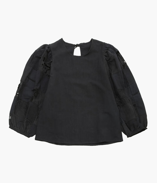 MAISON FLORE ''CAMELIA TOP'' (BLACK 3)