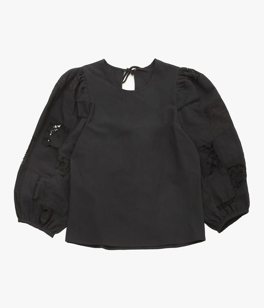 MAISON FLORE ''CAMELIA TOP'' (BLACK 5)