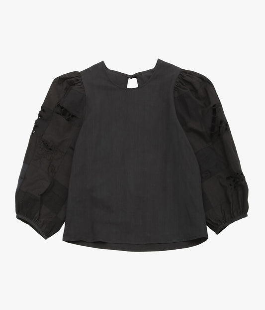 MAISON FLORE ''CAMELIA TOP'' (BLACK 7)
