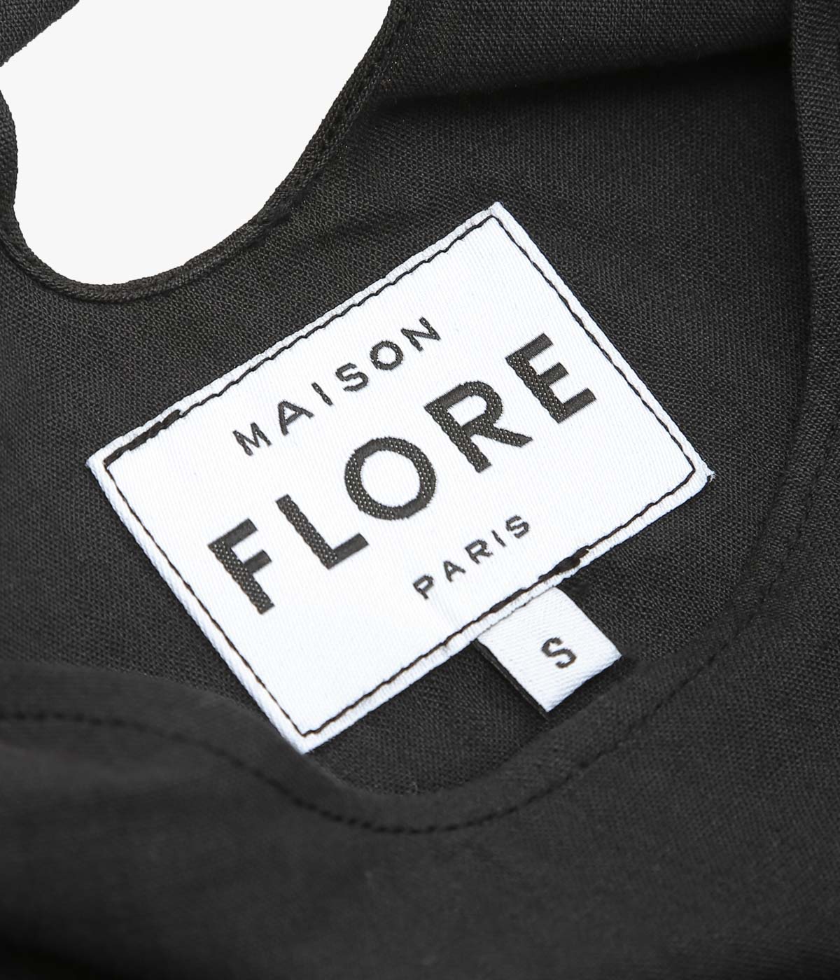 MAISON FLORE ''CAMELIA TOP'' (BLACK 7)