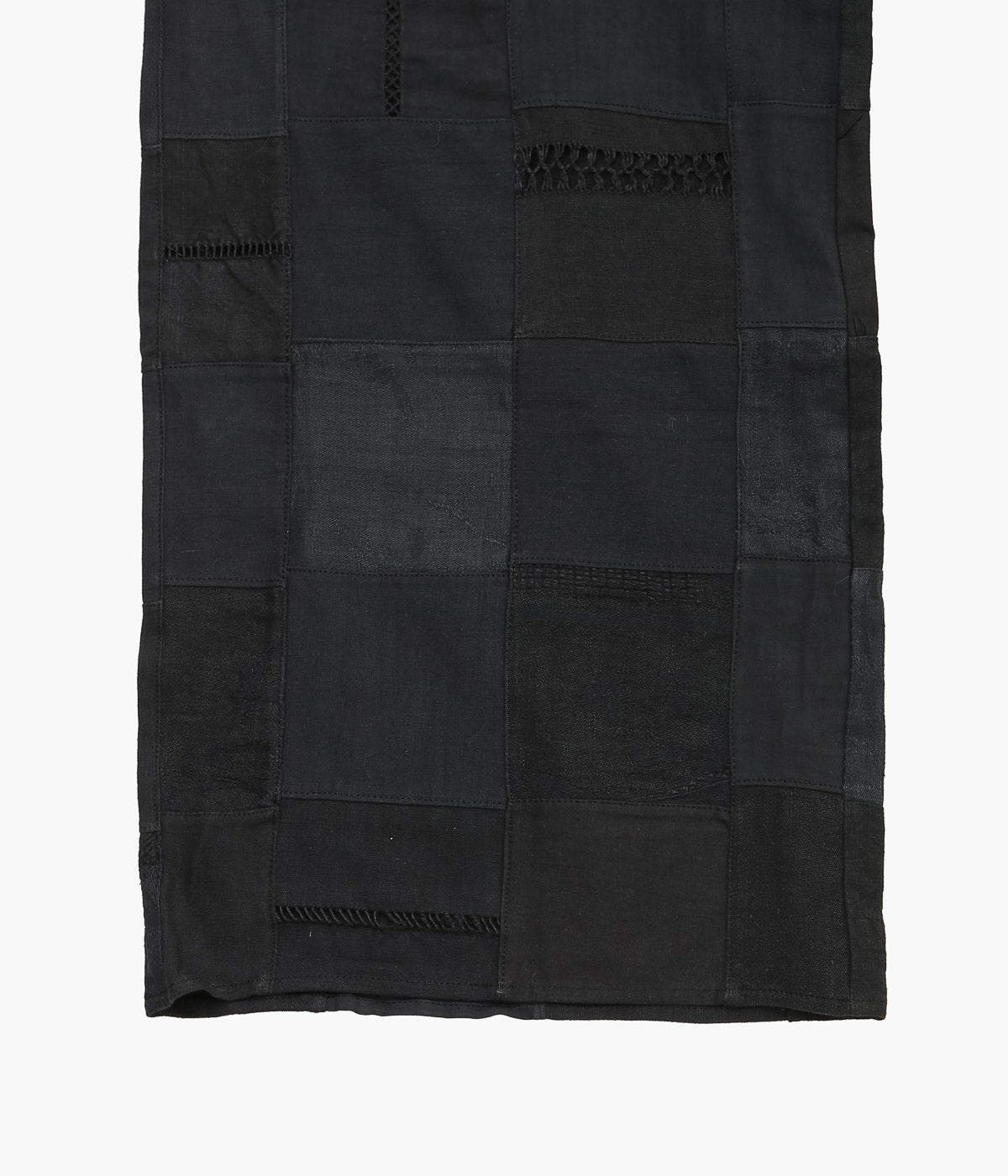 MAISON FLORE ''PIVOINE PATCHWORK PANTS'' (BLACK 1)