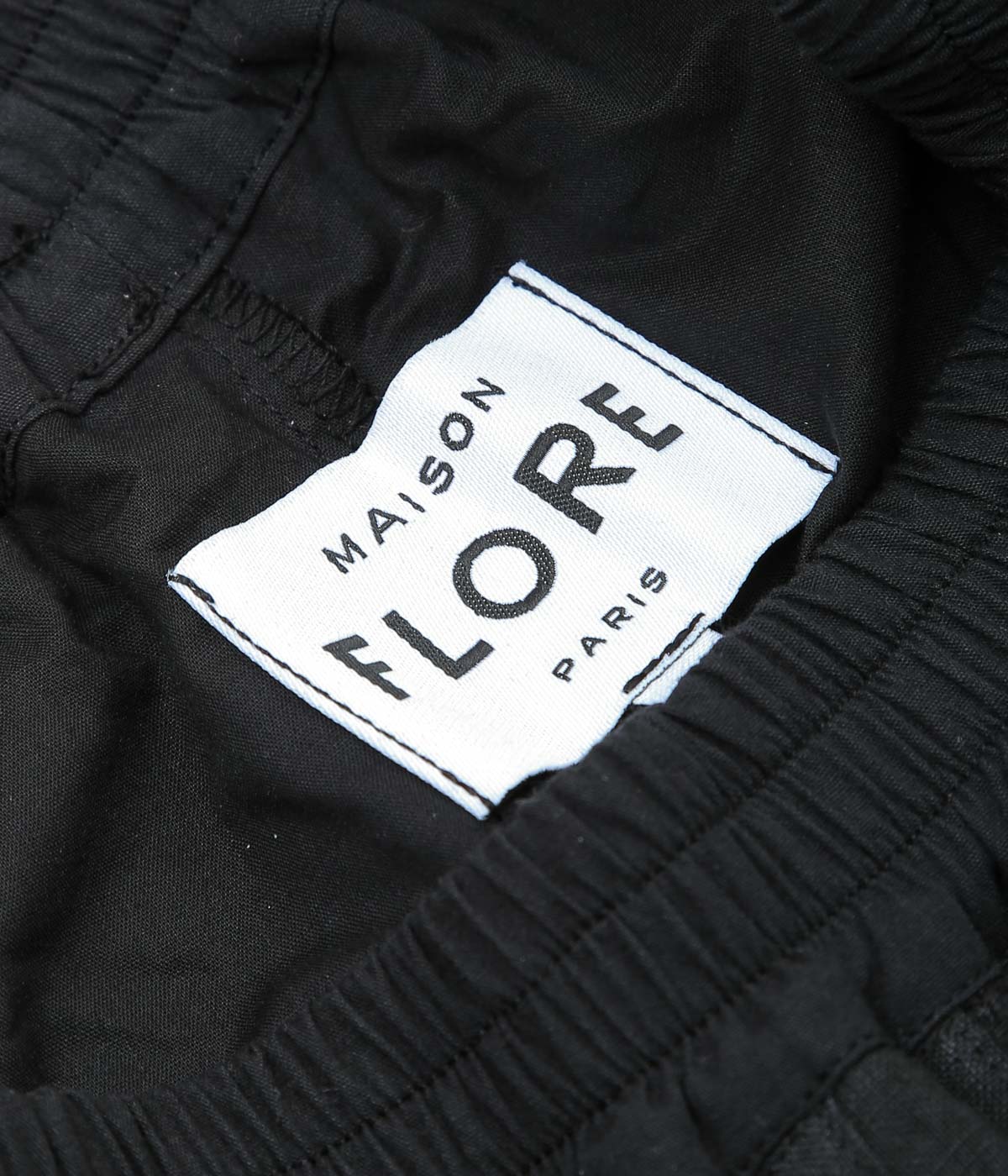MAISON FLORE ''PIVOINE PATCHWORK PANTS'' (BLACK 1)