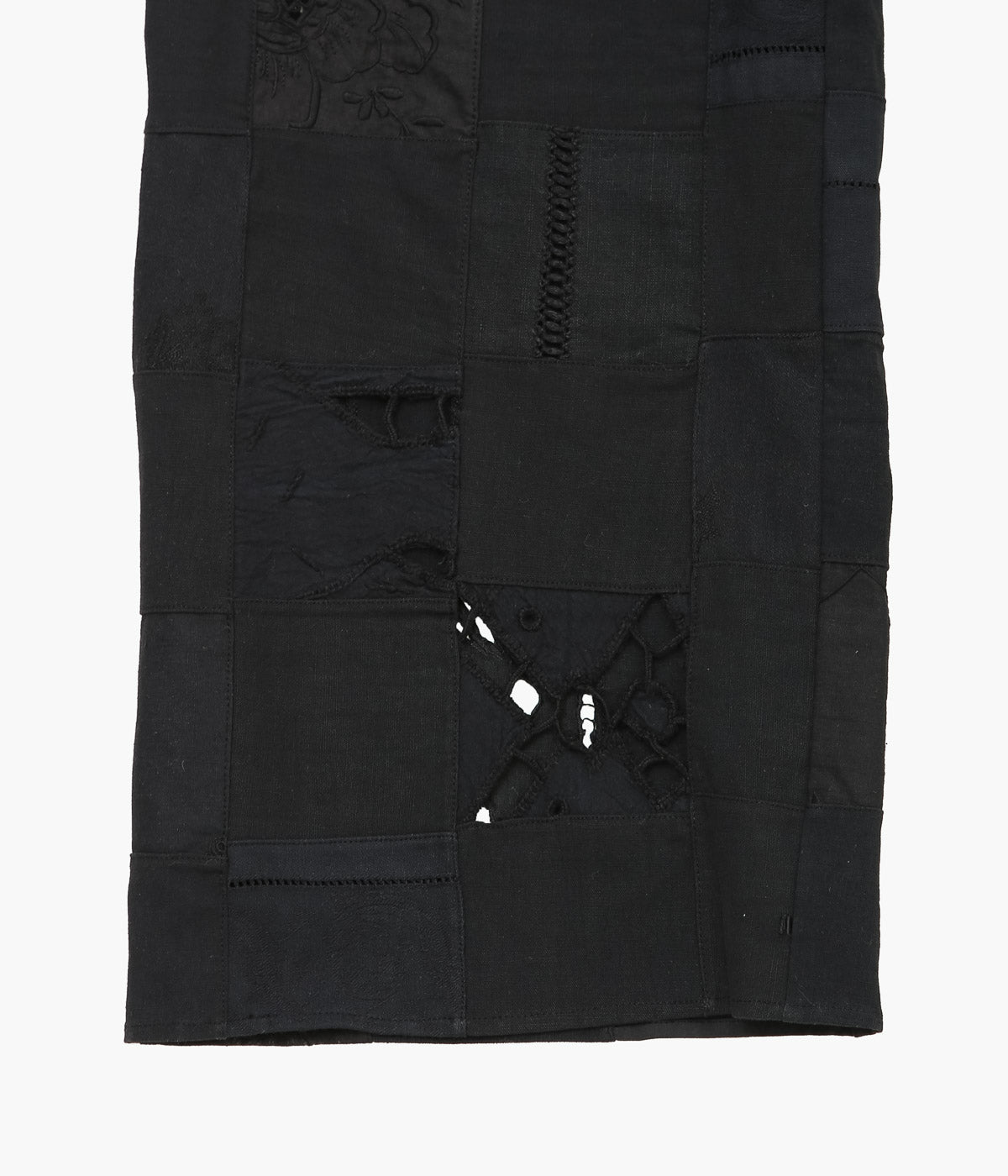 MAISON FLORE ''PIVOINE PATCHWORK PANTS'' (BLACK 2)