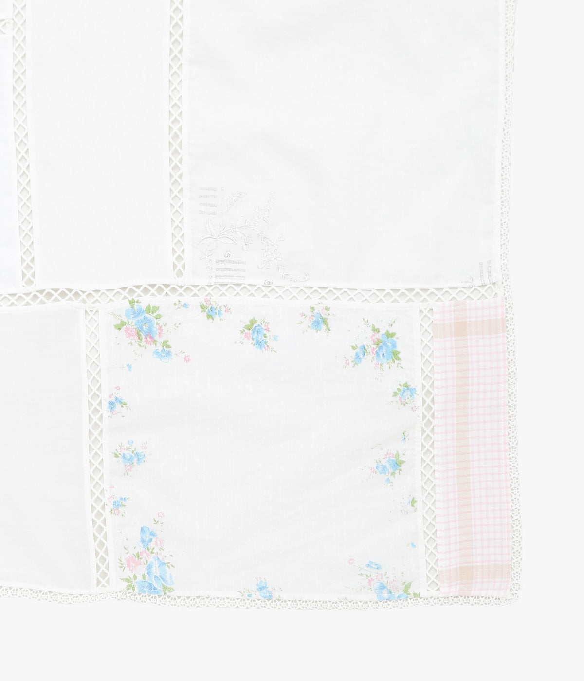 MAISON FLORE ''ROMARIN SQUARE SCARF 120'' (WHITE 1)