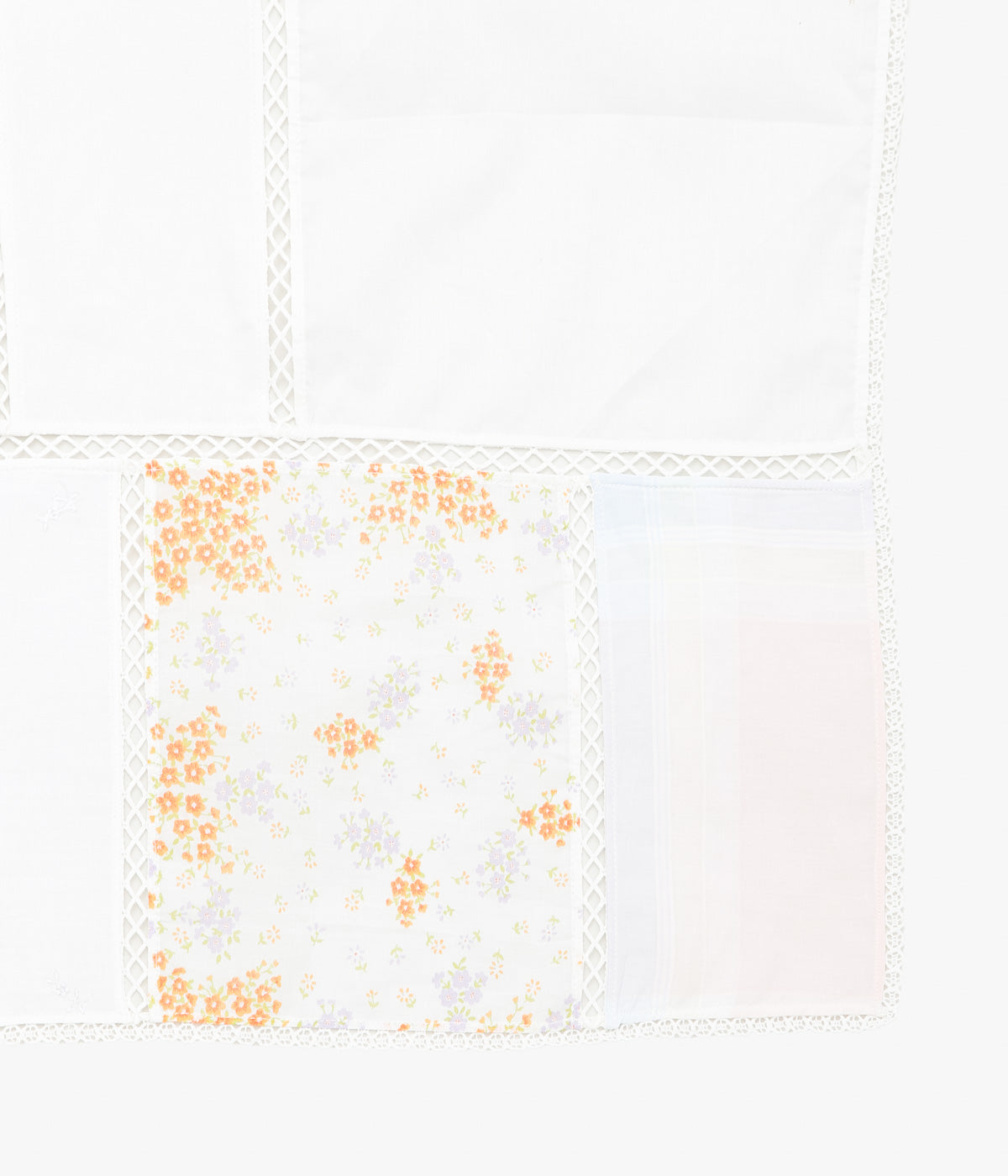 MAISON FLORE ''ROMARIN SQUARE SCARF 120'' (WHITE 2)
