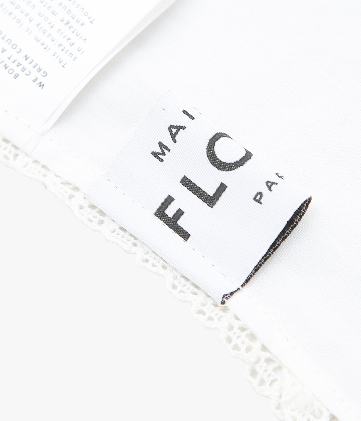 MAISON FLORE ''ROMARIN SQUARE SCARF 120'' (WHITE 2)