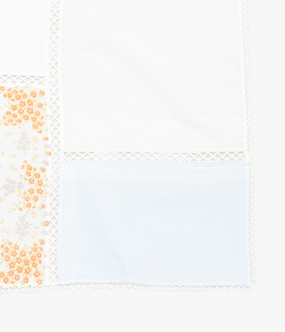 MAISON FLORE ''ROMARIN SQUARE SCARF 120'' (WHITE 3)