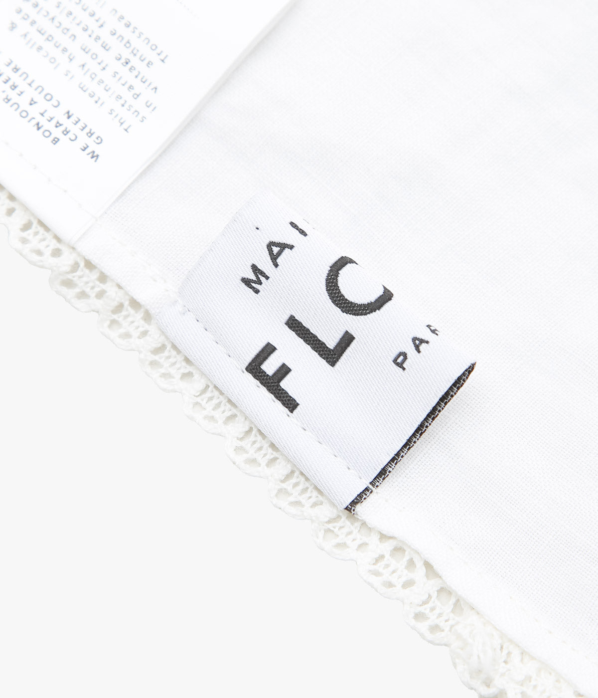 MAISON FLORE ''ROMARIN SQUARE SCARF 120'' (WHITE 4)
