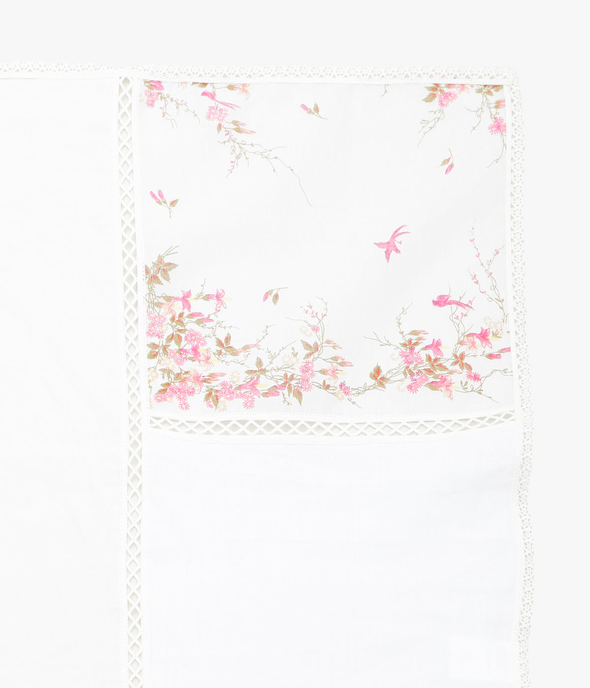 MAISON FLORE ''ROMARIN SQUARE SCARF 120'' (WHITE 4)