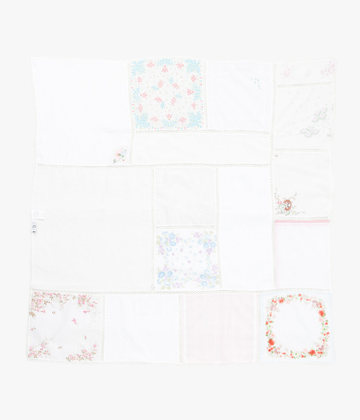 MAISON FLORE ''ROMARIN SQUARE SCARF 120'' (WHITE 5)