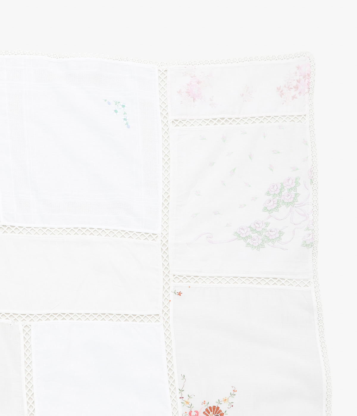 MAISON FLORE ''ROMARIN SQUARE SCARF 120'' (WHITE 5)