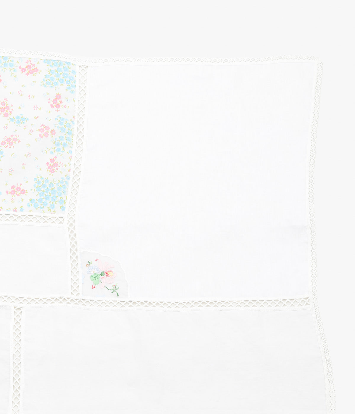 MAISON FLORE ''ROMARIN SQUARE SCARF 120'' (WHITE 5)