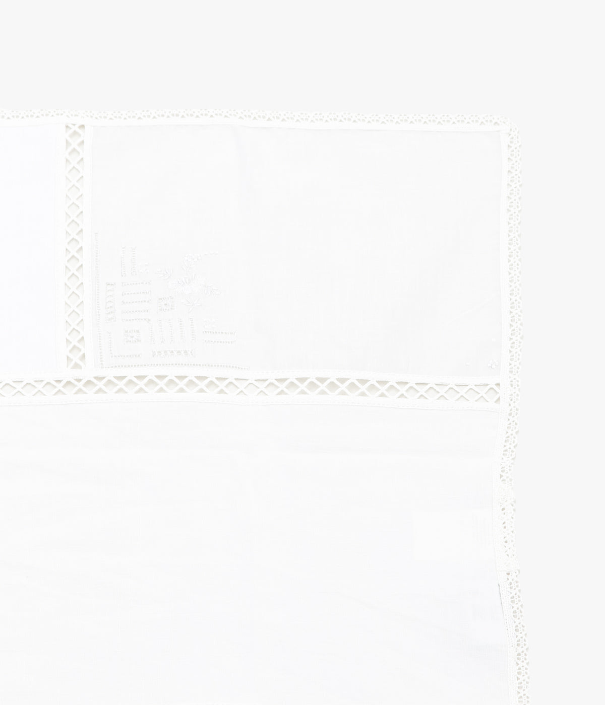 MAISON FLORE ''ROMARIN SQUARE SCARF 65'' (WHITE 1)
