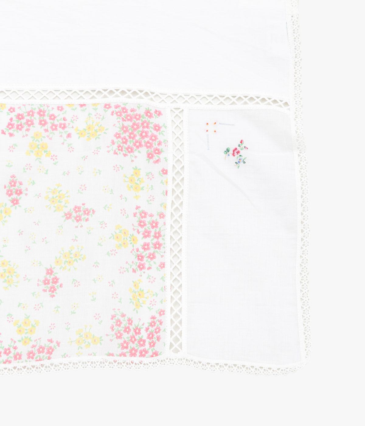 MAISON FLORE ''ROMARIN SQUARE SCARF 65'' (WHITE 1)