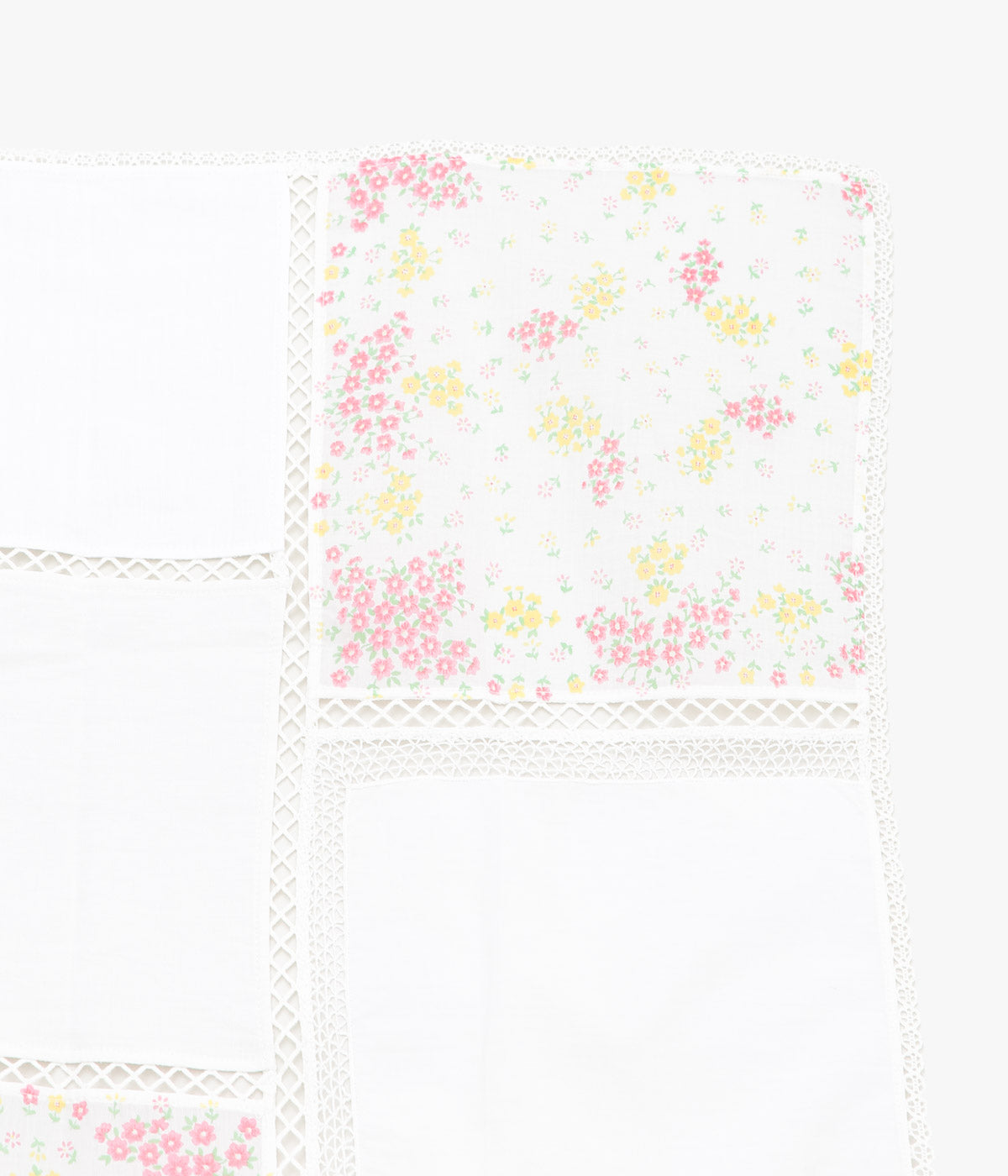 MAISON FLORE ''ROMARIN SQUARE SCARF 65'' (WHITE 1)