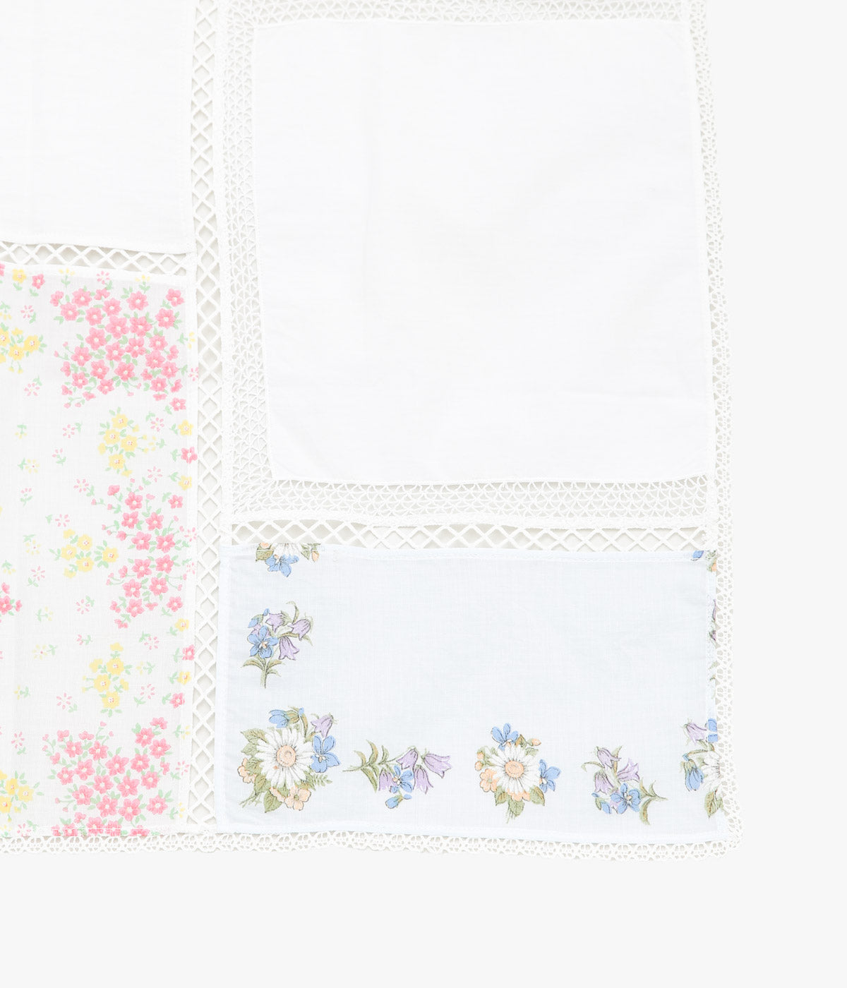 MAISON FLORE ''ROMARIN SQUARE SCARF 65'' (WHITE 1)