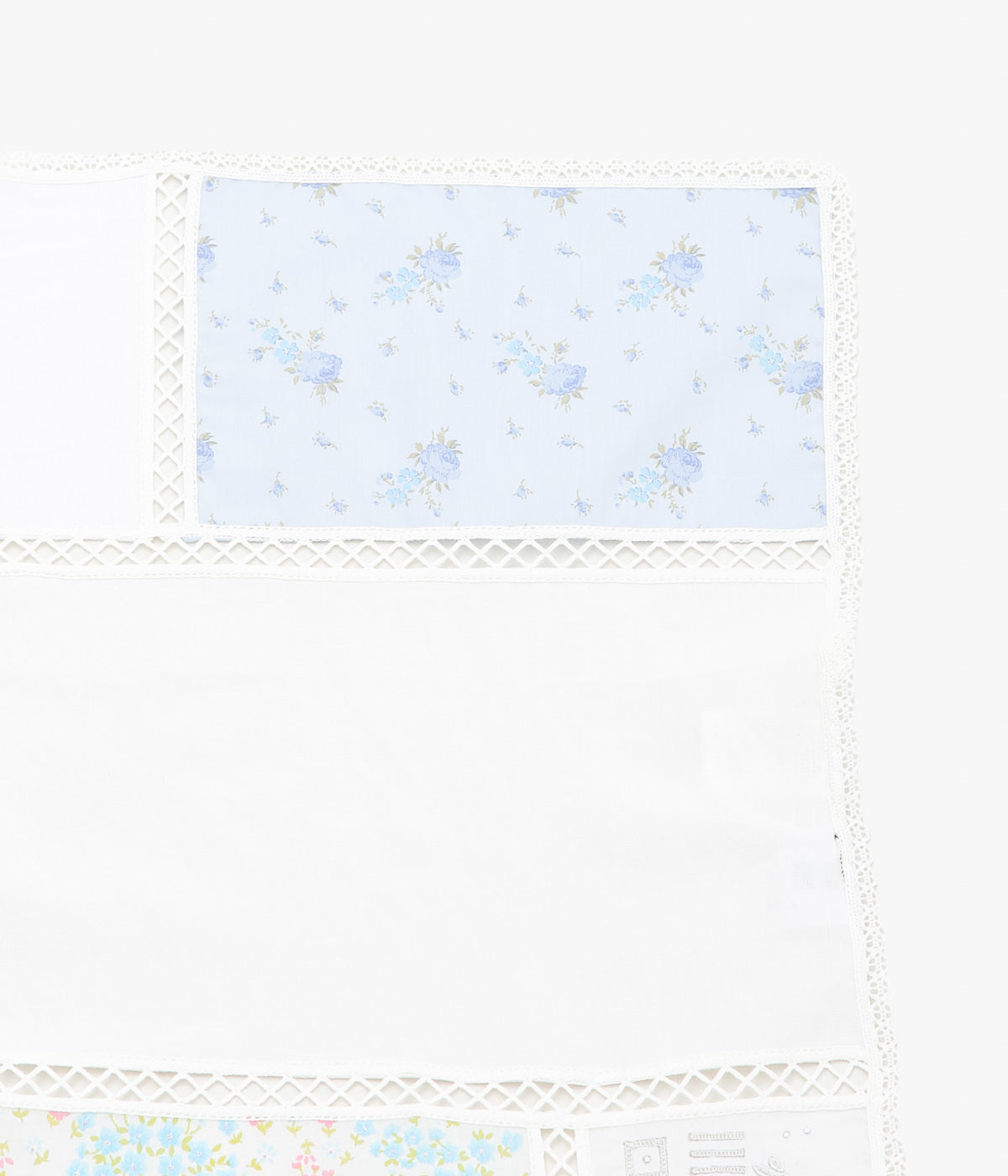 MAISON FLORE ''ROMARIN SQUARE SCARF 65'' (WHITE 2)