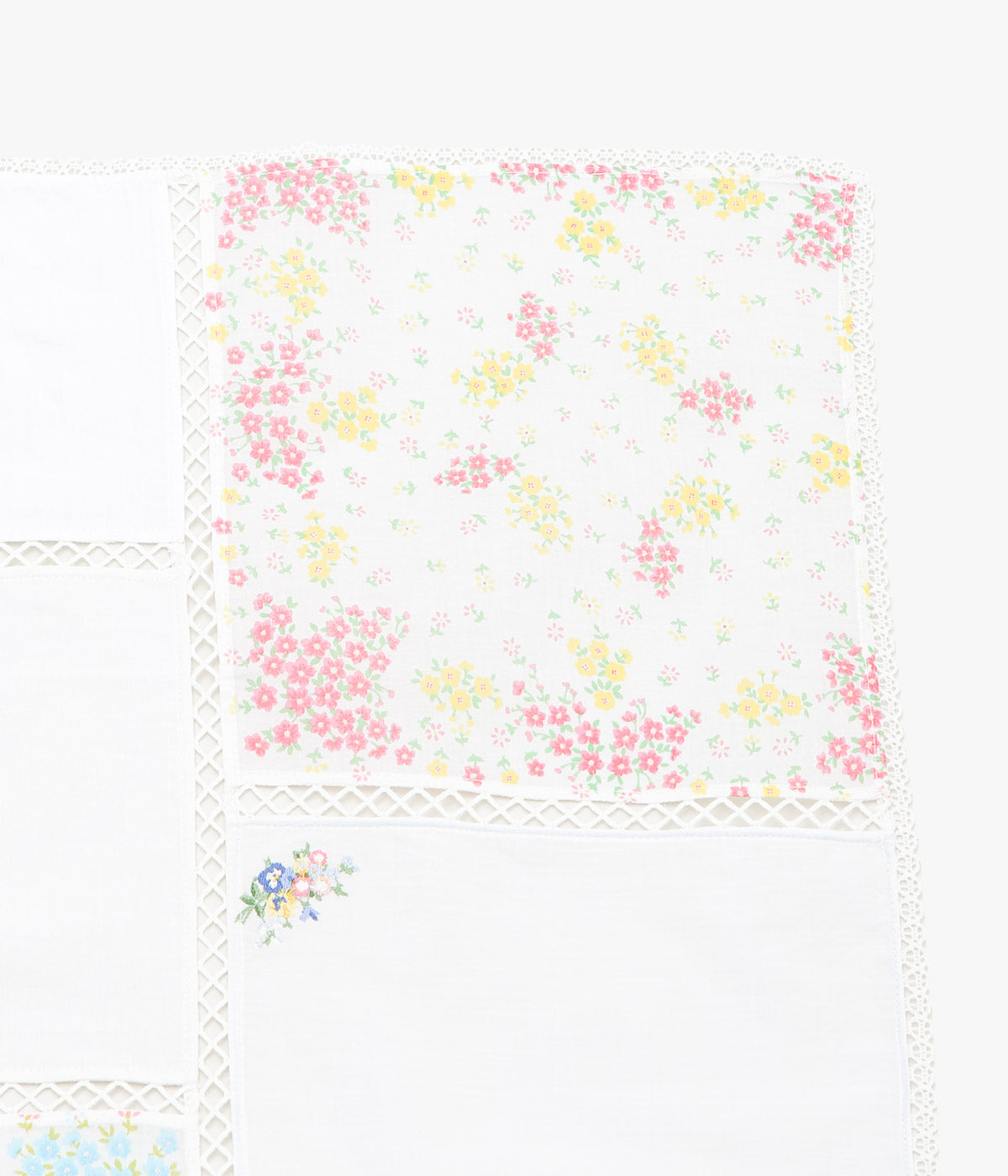 MAISON FLORE ''ROMARIN SQUARE SCARF 65'' (WHITE 2)