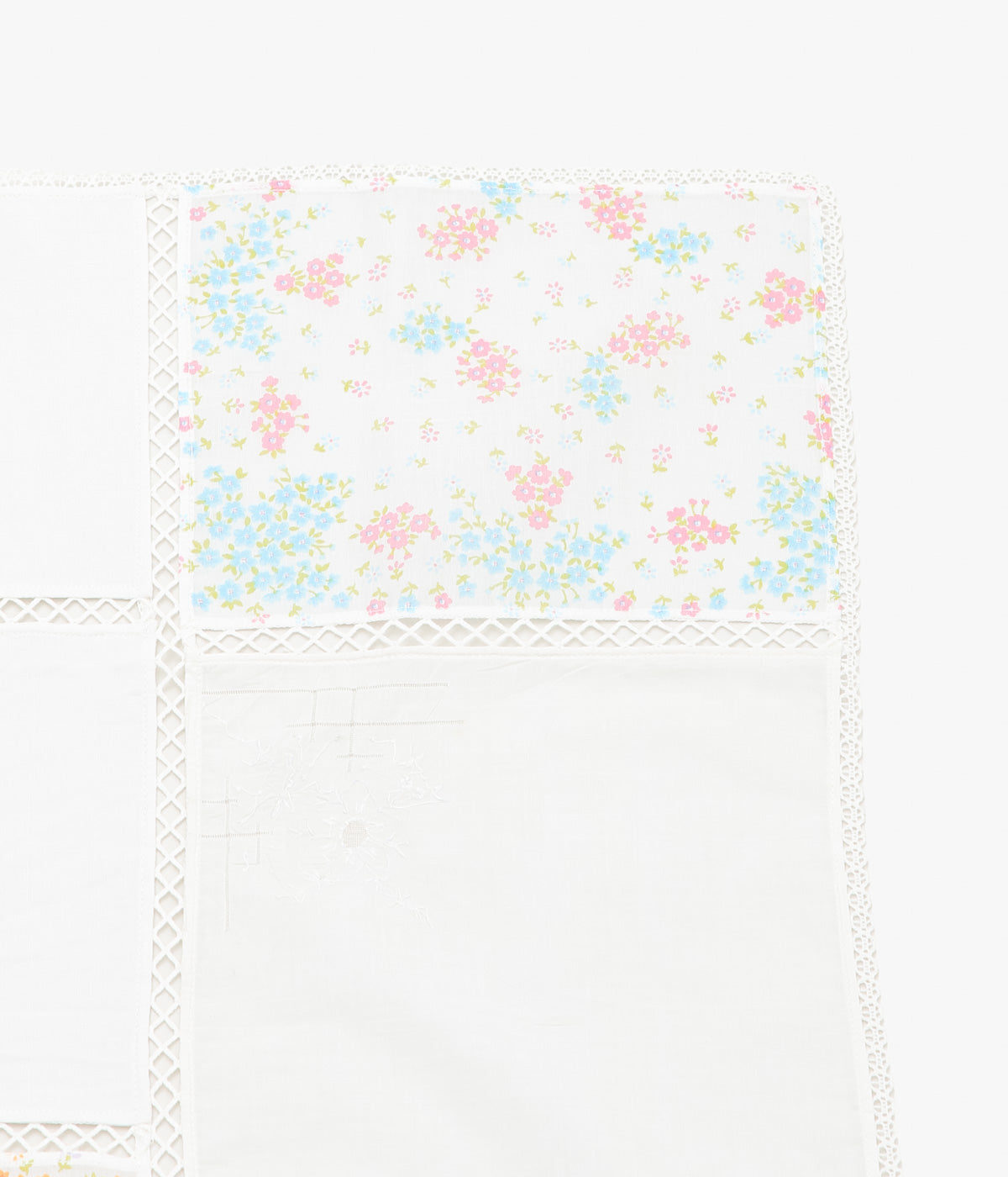 MAISON FLORE ''ROMARIN SQUARE SCARF 65'' (WHITE 3)