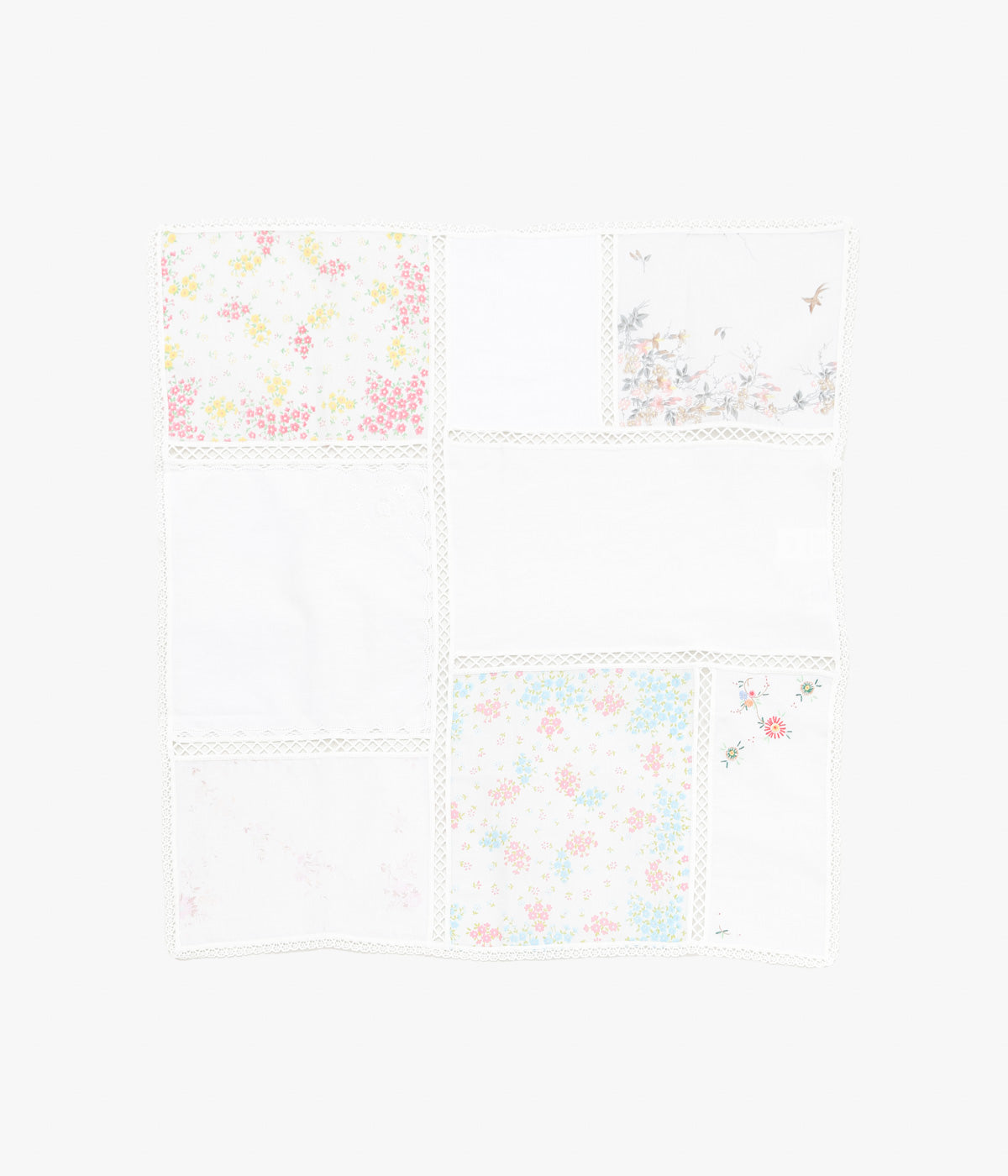 MAISON FLORE ''ROMARIN SQUARE SCARF 65'' (WHITE 4)
