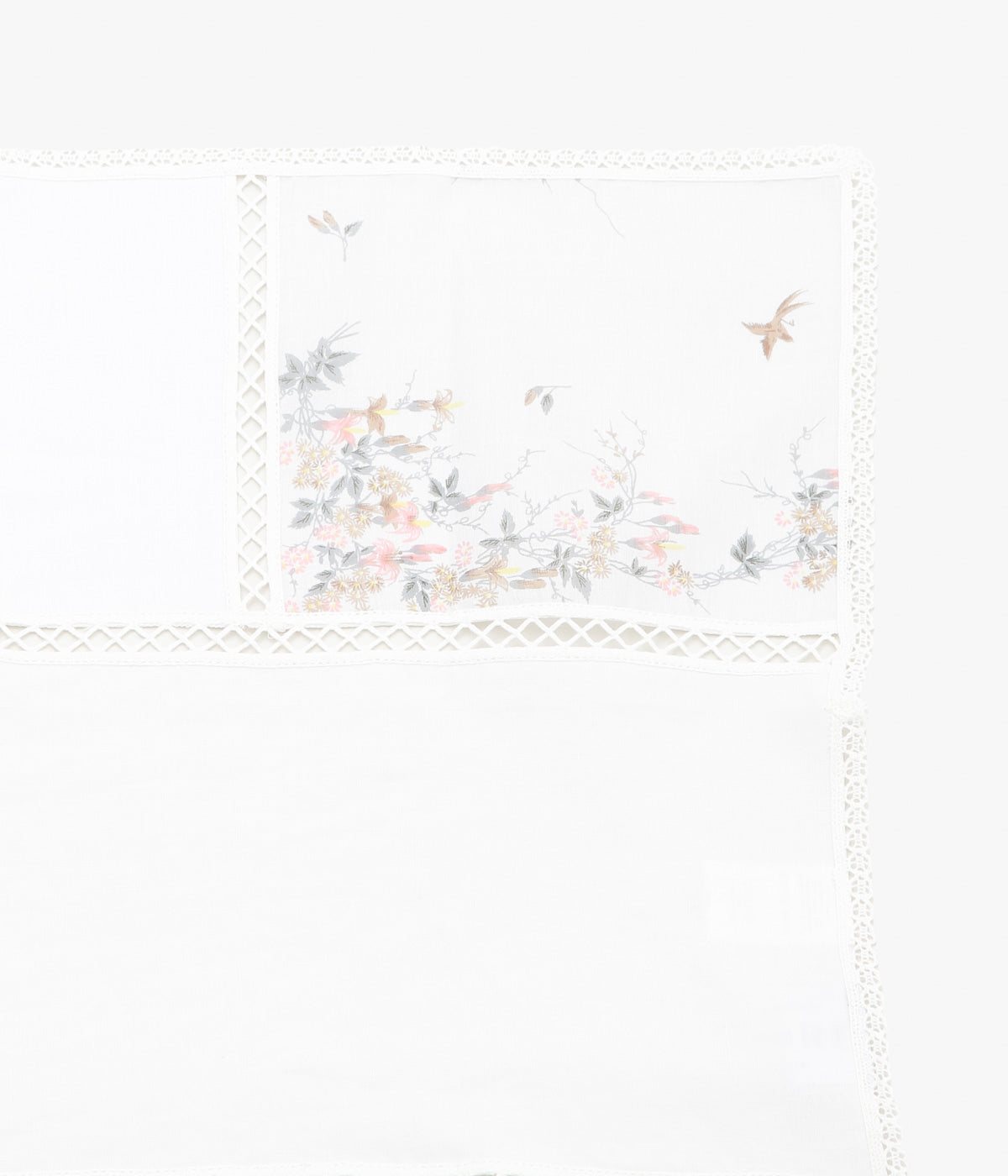MAISON FLORE ''ROMARIN SQUARE SCARF 65'' (WHITE 4)