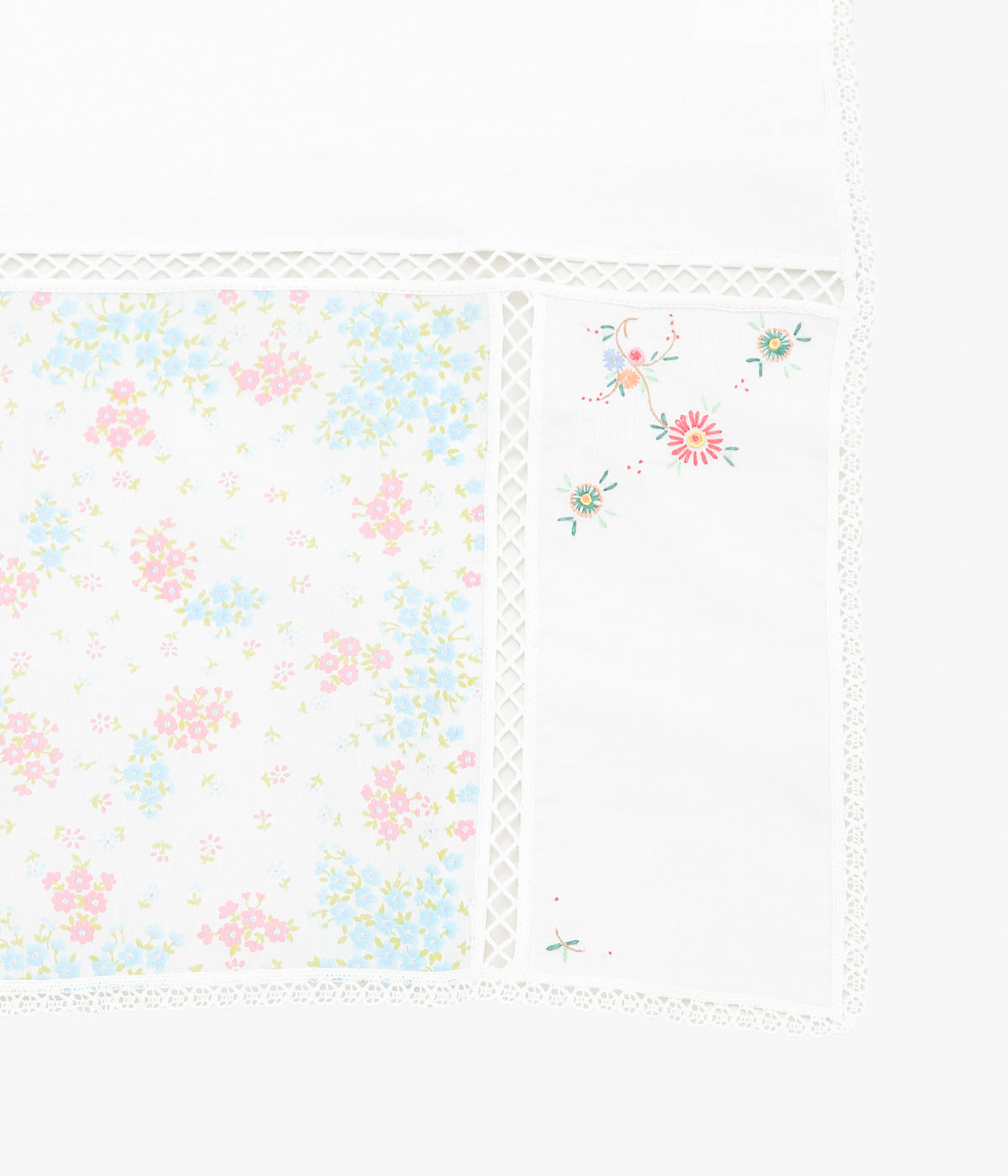 MAISON FLORE ''ROMARIN SQUARE SCARF 65'' (WHITE 4)