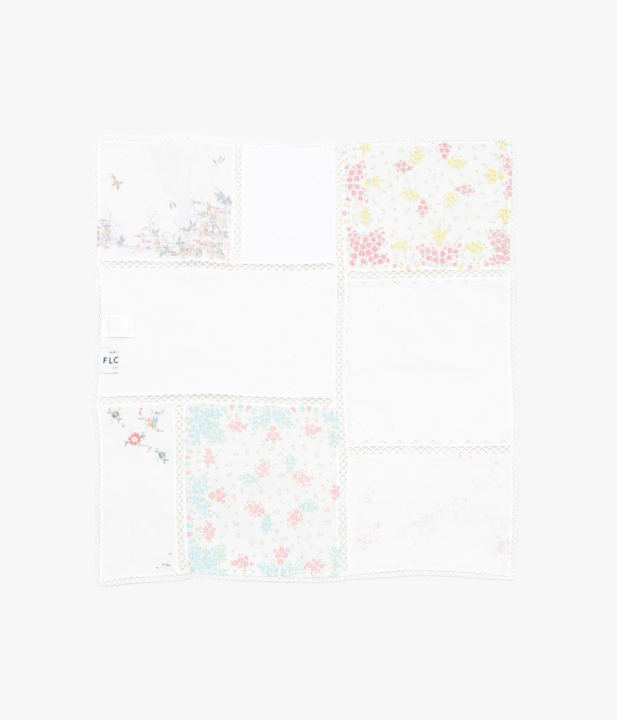 MAISON FLORE ''ROMARIN SQUARE SCARF 65'' (WHITE 4)