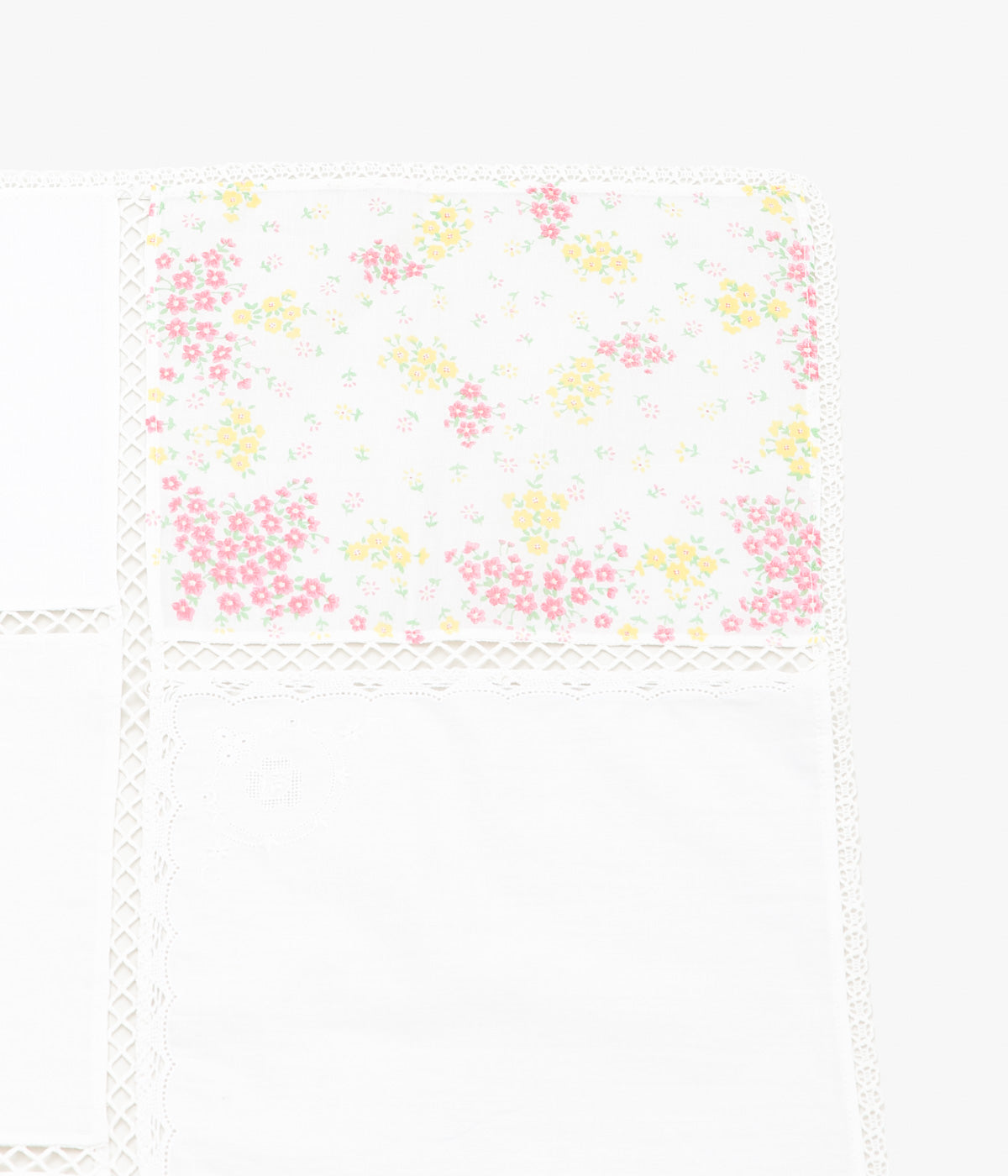 MAISON FLORE ''ROMARIN SQUARE SCARF 65'' (WHITE 4)