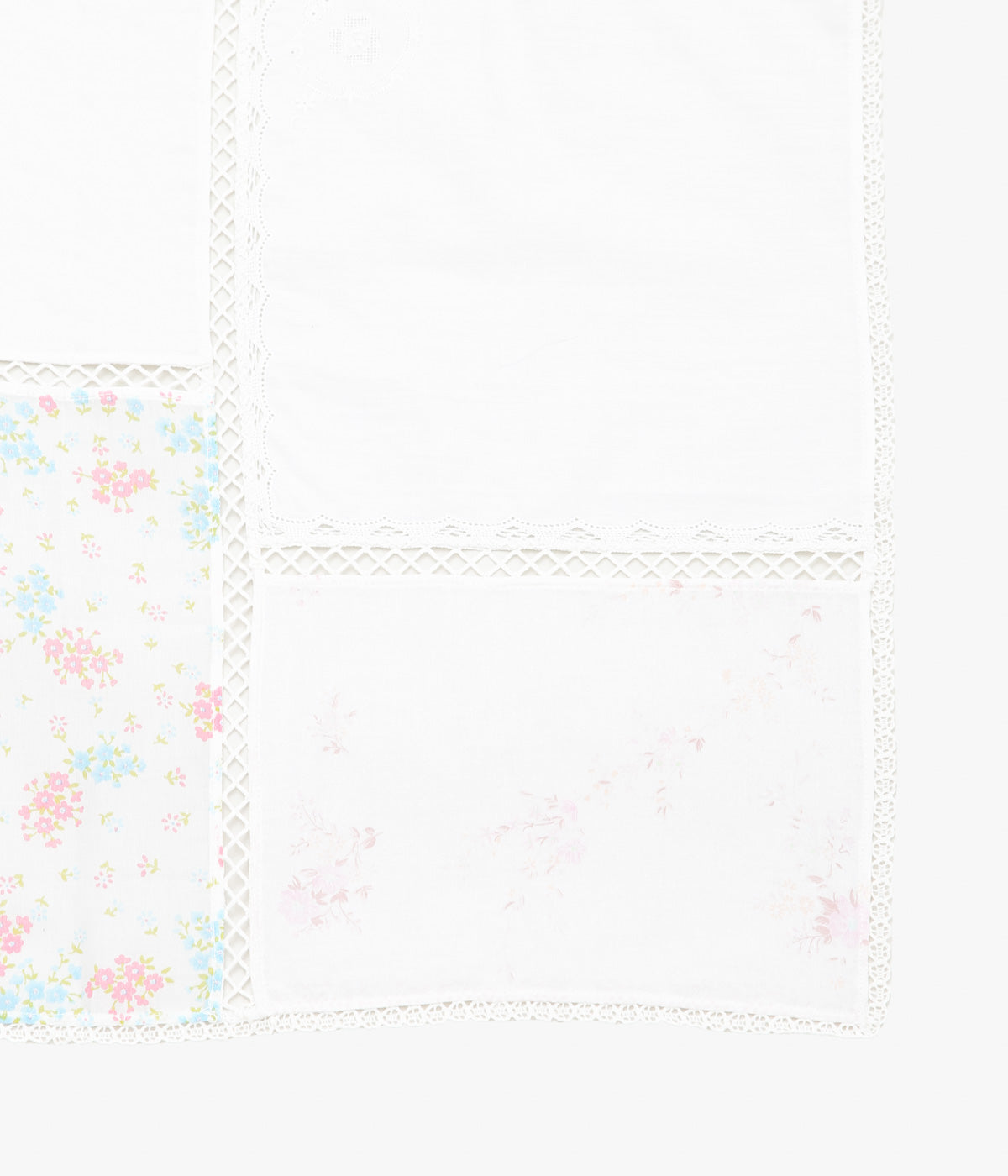 MAISON FLORE ''ROMARIN SQUARE SCARF 65'' (WHITE 4)