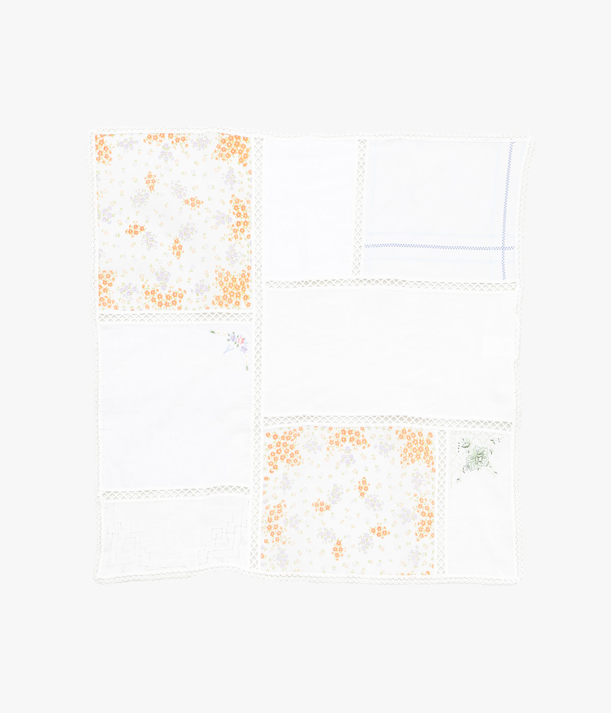 MAISON FLORE ''ROMARIN SQUARE SCARF 65'' (WHITE 5)