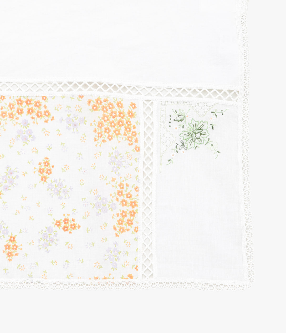 MAISON FLORE ''ROMARIN SQUARE SCARF 65'' (WHITE 5)