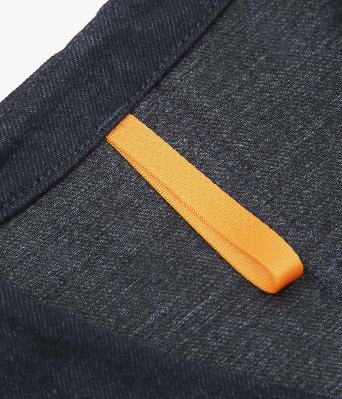 MAN-TLE ''JEBOK VEST'' (BLUE SUMI ORGANIC DENIM)