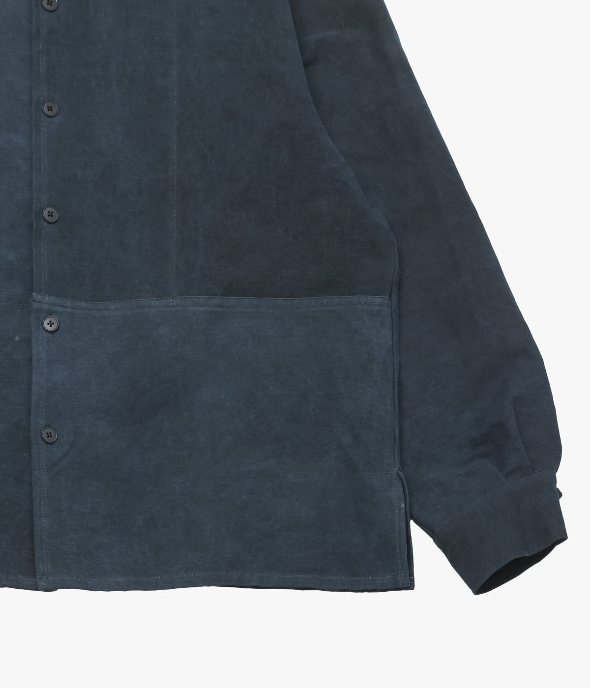 MAN-TLE "SHOP SHIRT" (스미 인디고 헴프 클로스)