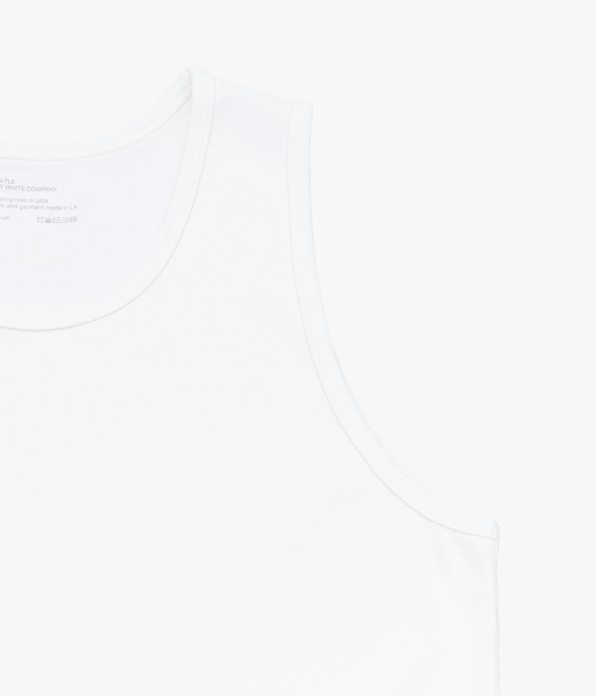 MAN-TLE ''SINGLET 2P'' (WHITE RIB)