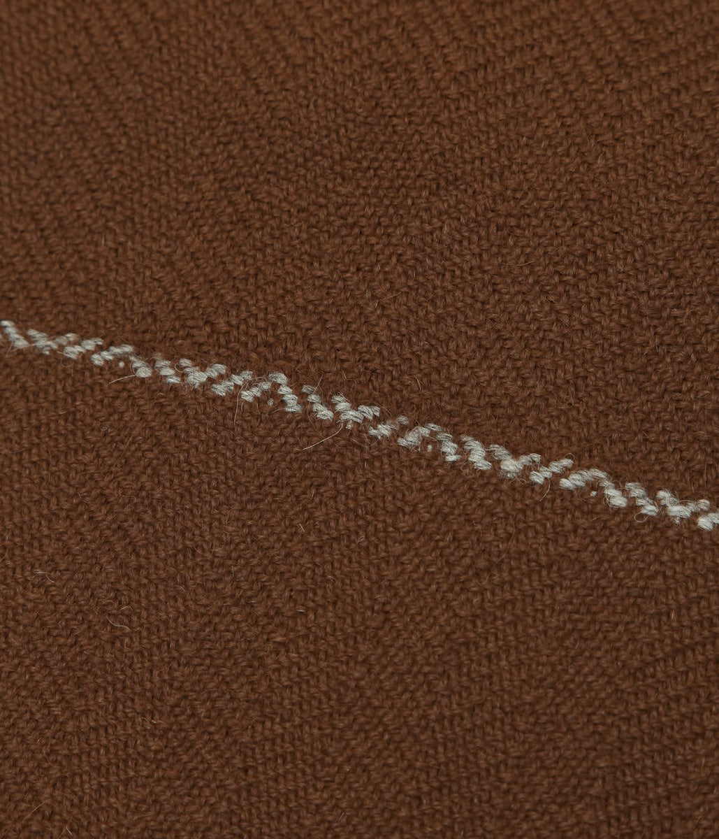 MAYDI ''AMIGO SCARF'' (DARK BROWN/GREY MELANGE)