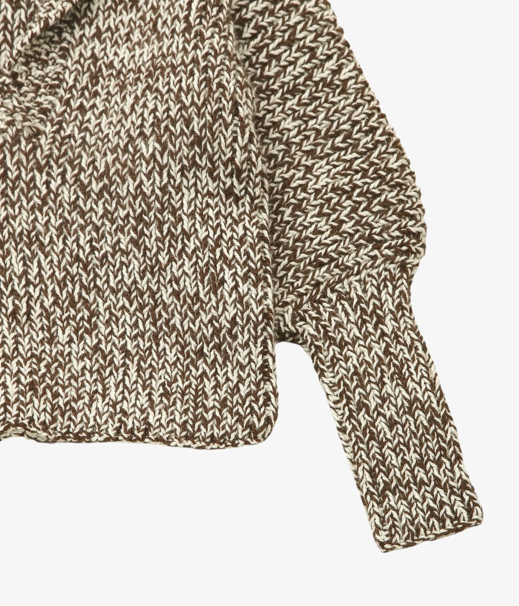 MAYDI ''NEMO SWEATER'' ( DARK BROWN + ECRU)