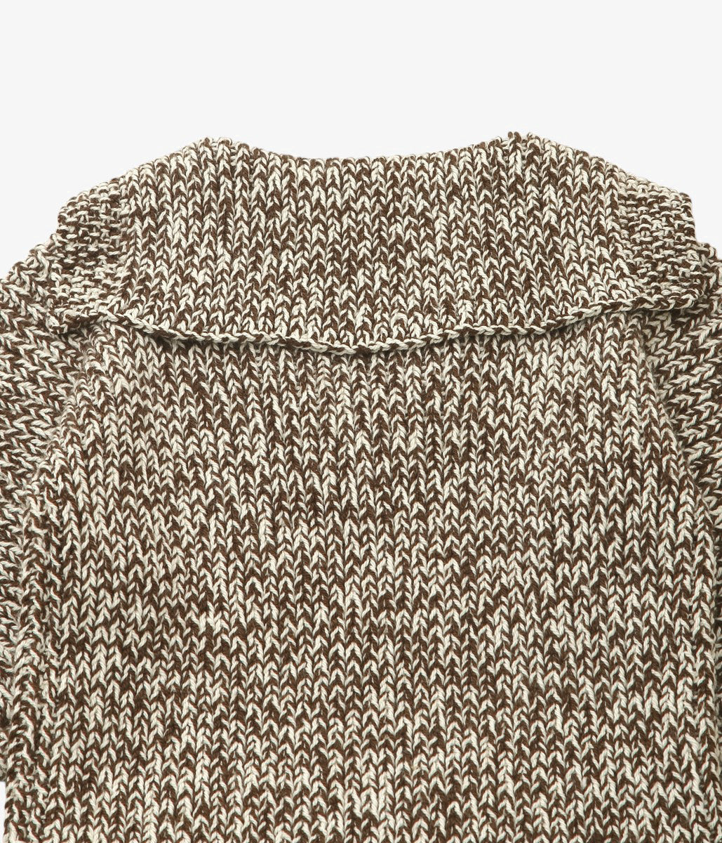 MAYDI ''NEMO SWEATER'' ( DARK BROWN + ECRU)