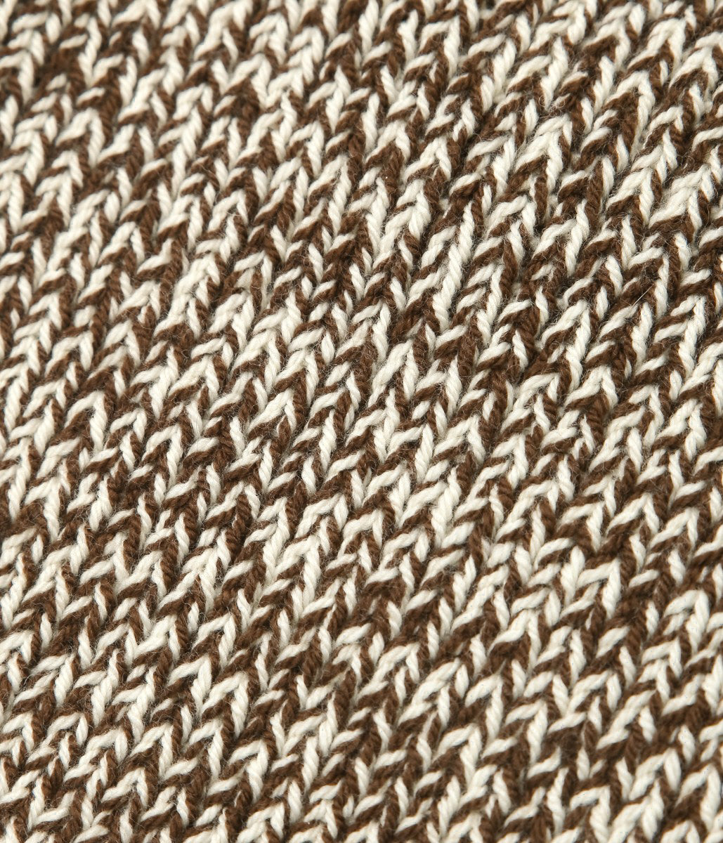 MAYDI ''NEMO SWEATER'' ( DARK BROWN + ECRU)