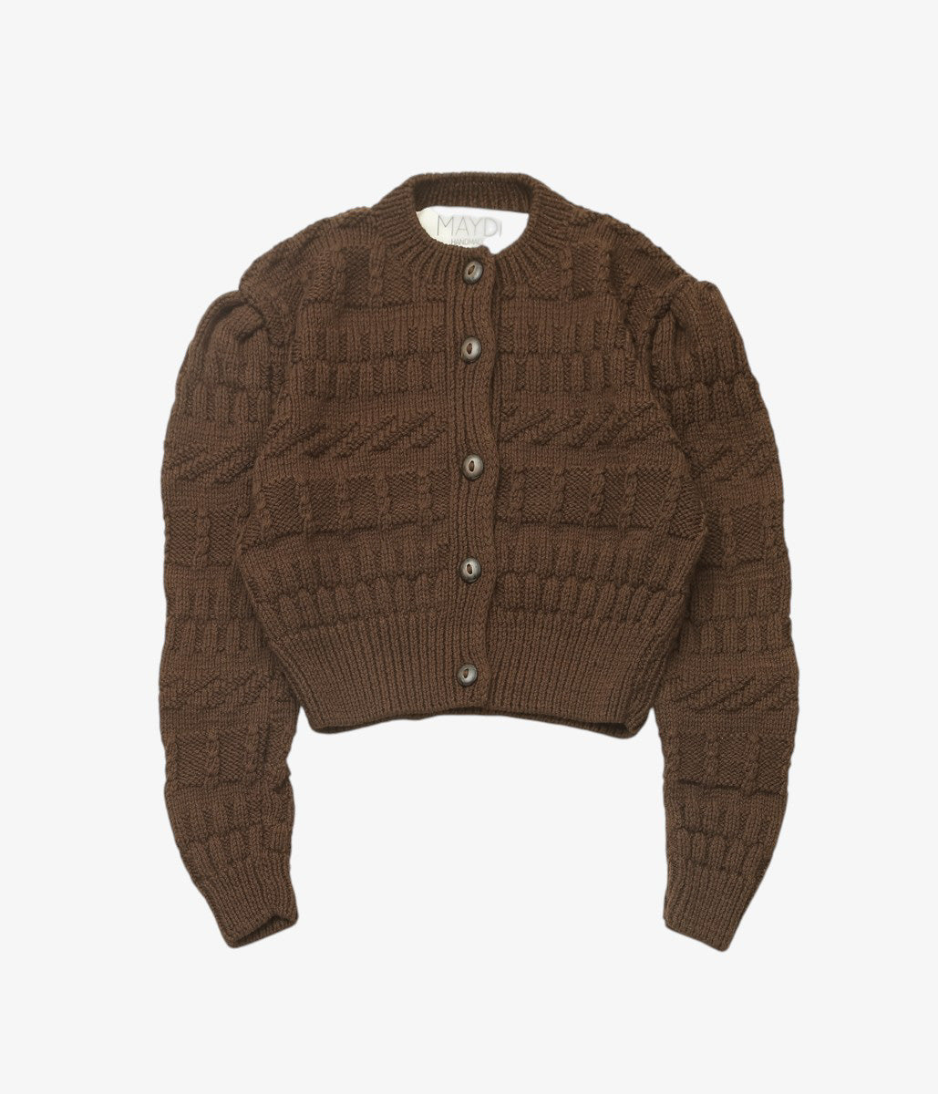 MAYDI ''TEMPESTAD CARDIGAN'' (DARK BROWN)