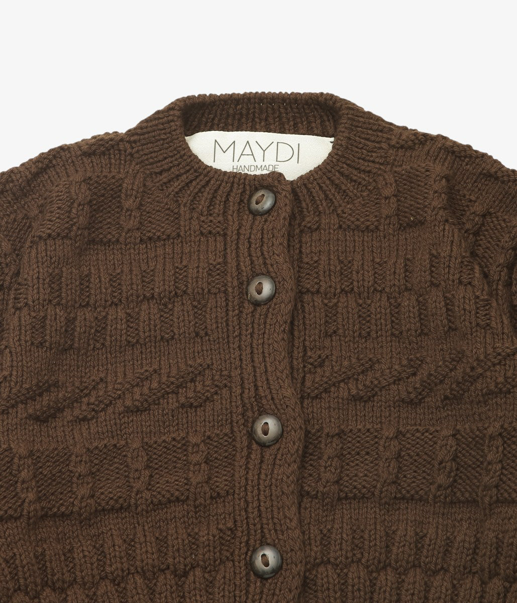 MAYDI ''TEMPESTAD CARDIGAN'' (DARK BROWN)