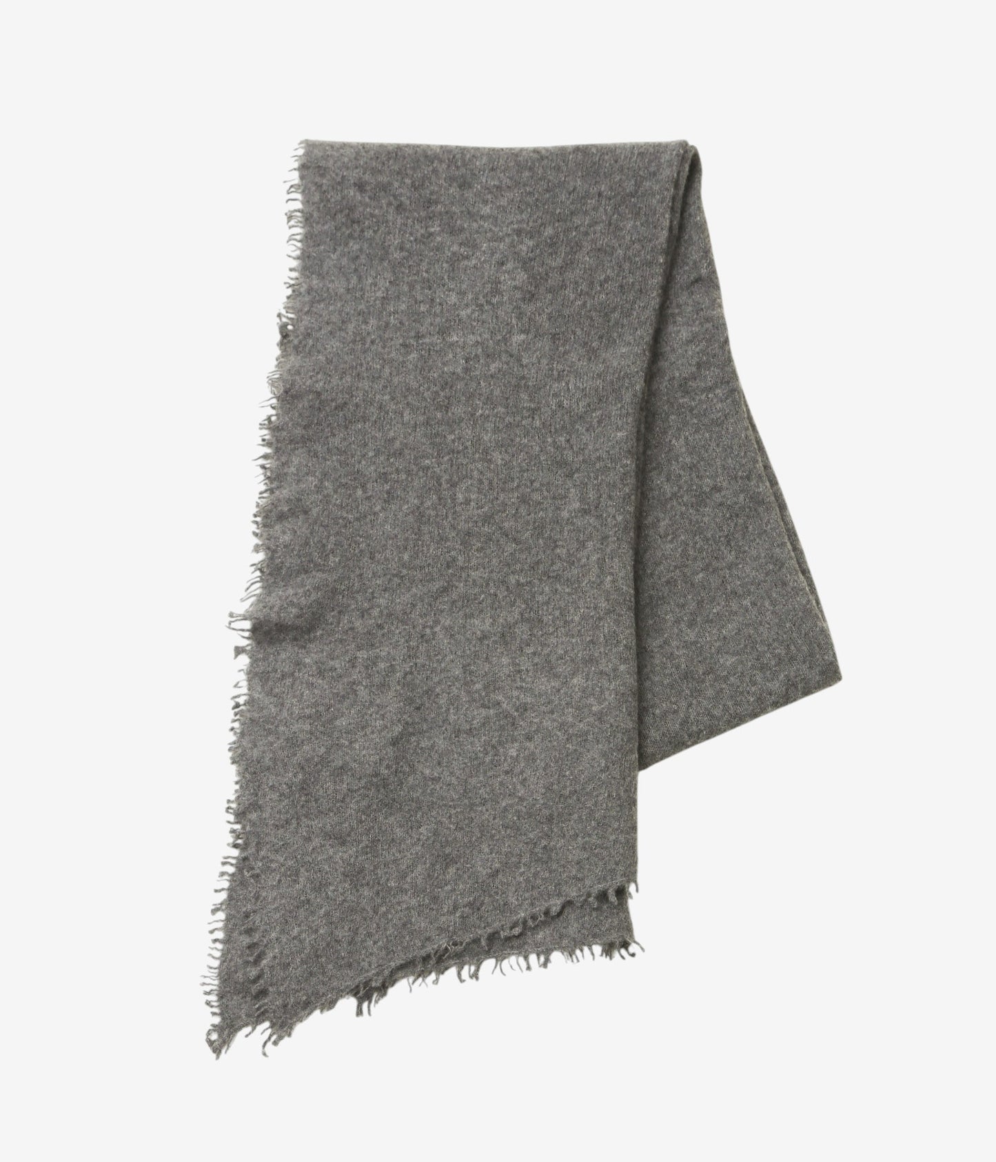 MIRROR IN THE SKY ''OPEN KNITTED SHAWL PLAIN'' (CHACOAL)