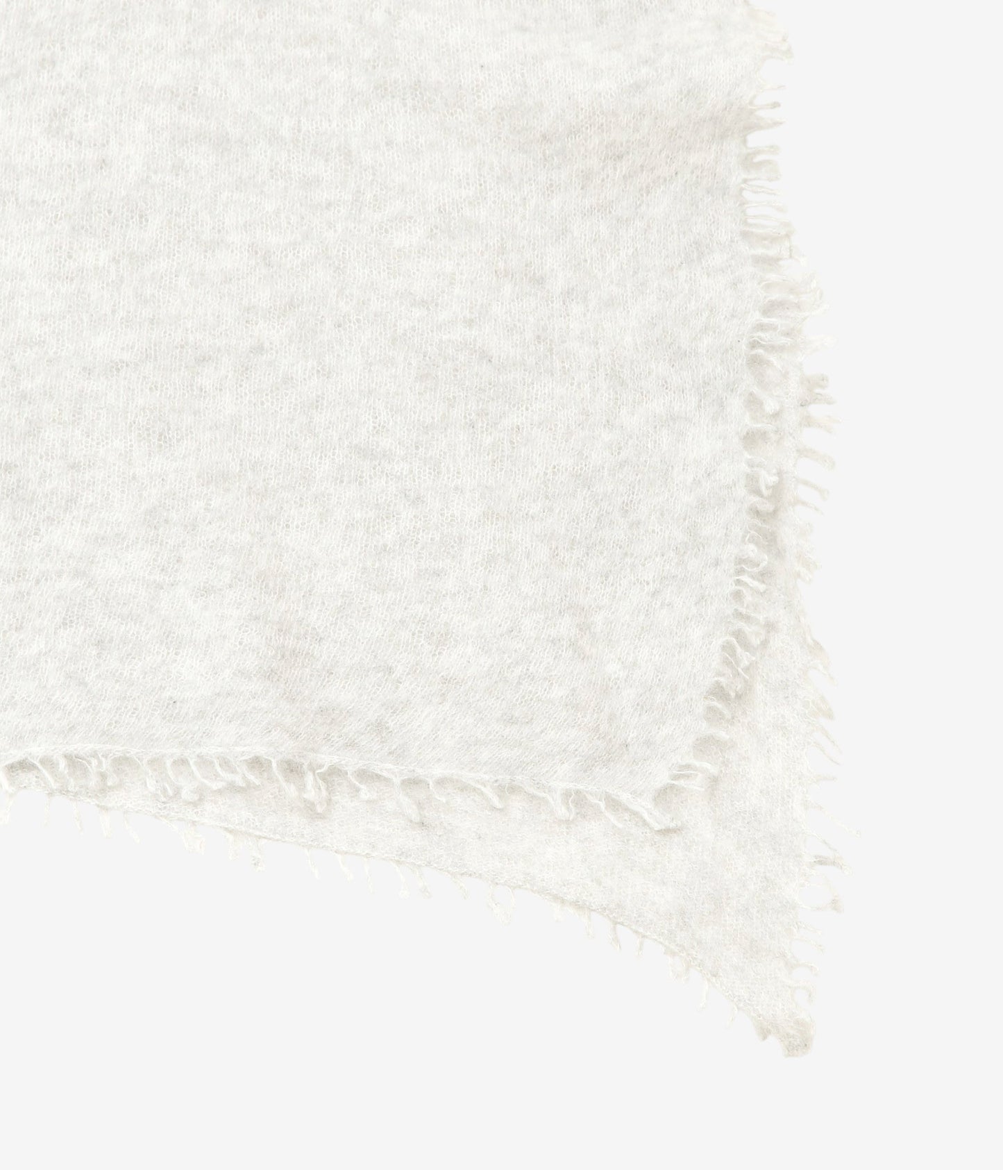 MIRROR IN THE SKY ''OPEN KNITTED SHAWL PLAIN'' (LIGHT GREY)