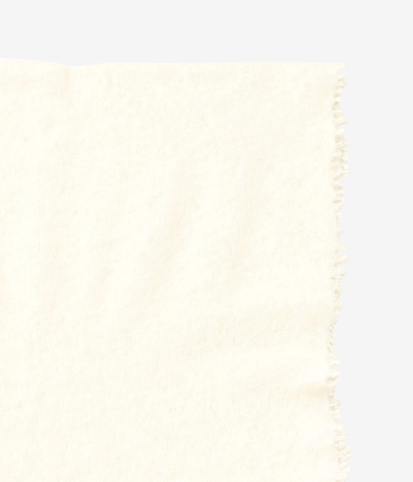 MIRROR IN THE SKY ''OPEN KNITTED SHAWL PLAIN'' (NATURAL WHITE)