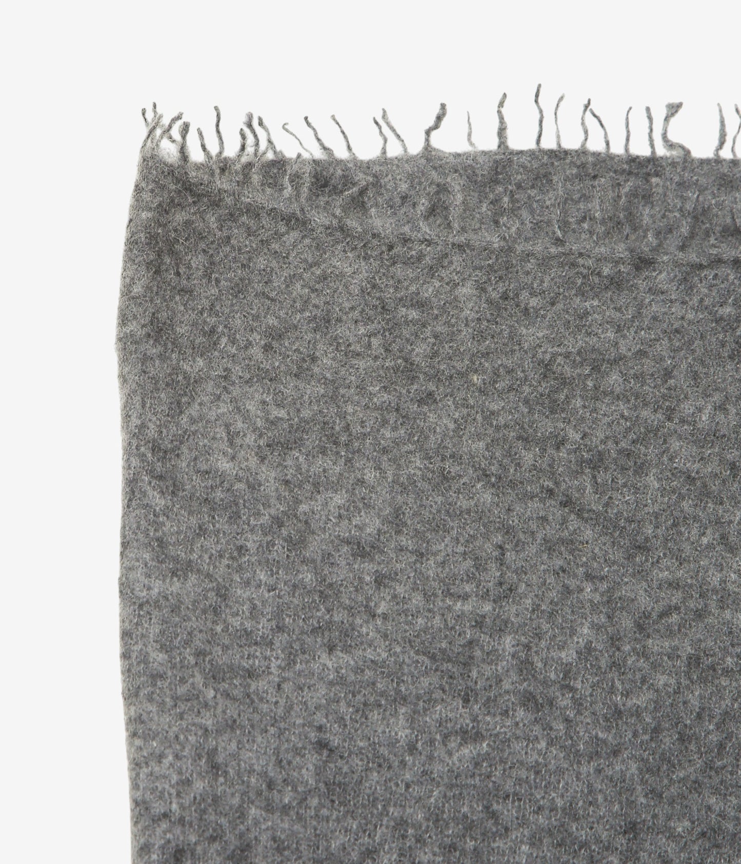 MIRROR IN THE SKY ''OPEN KNITTED THROW MELANGE'' (CHACOAL)