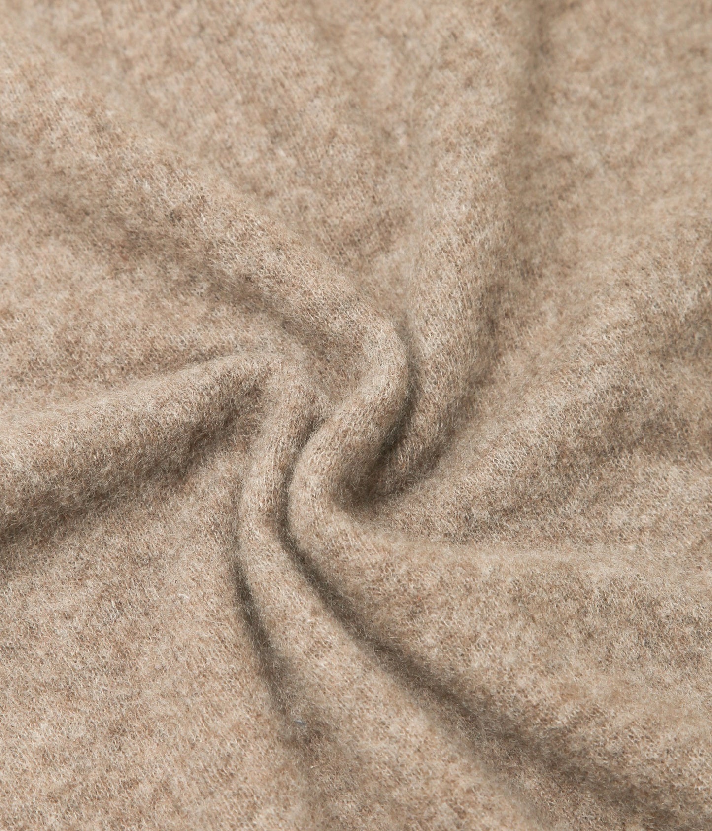 MIRROR IN THE SKY ''OPEN KNITTED THROW MELANGE'' (COFFEE)