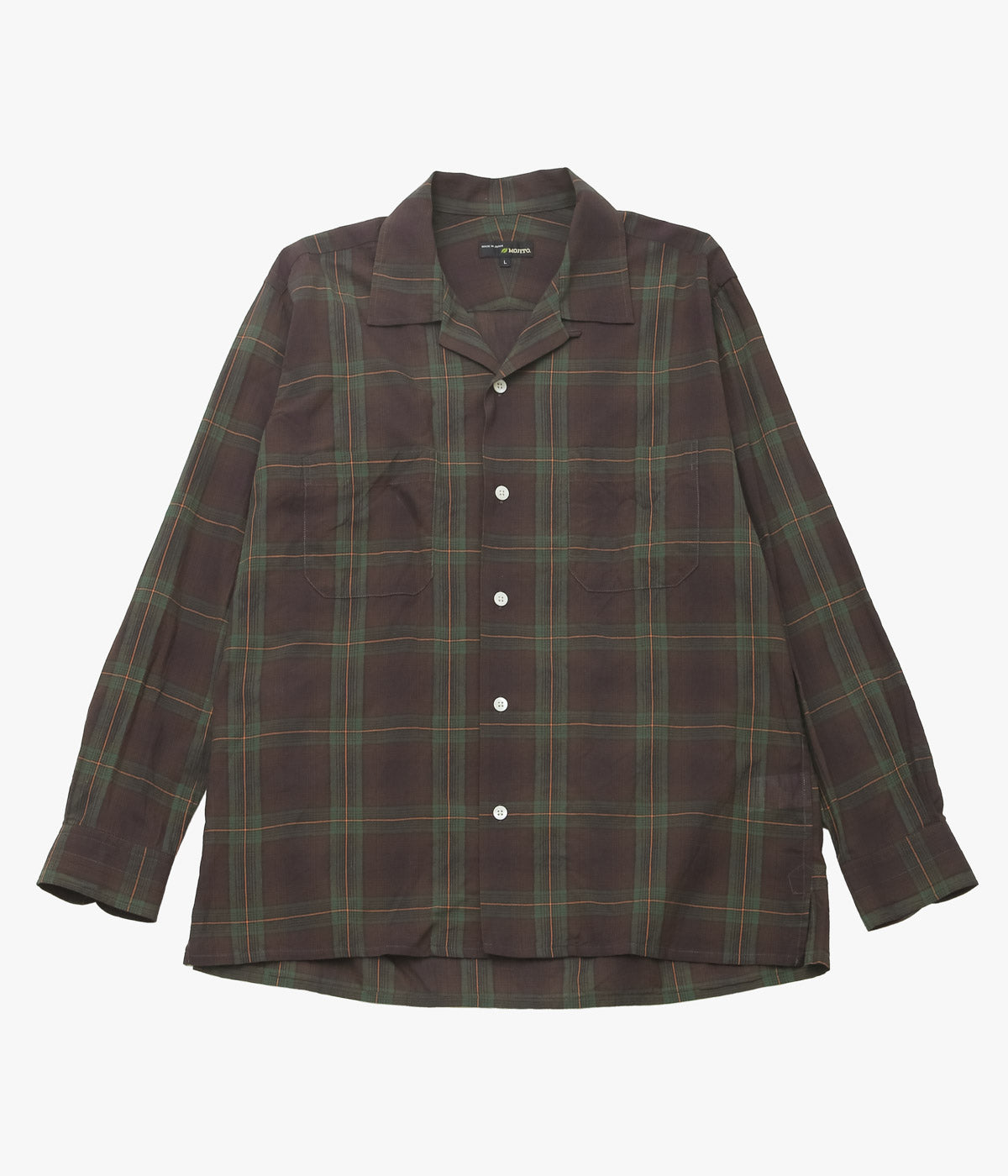 MOJITO ''ABSHINTH SHIRT DARK PLAID'' (BROWN)