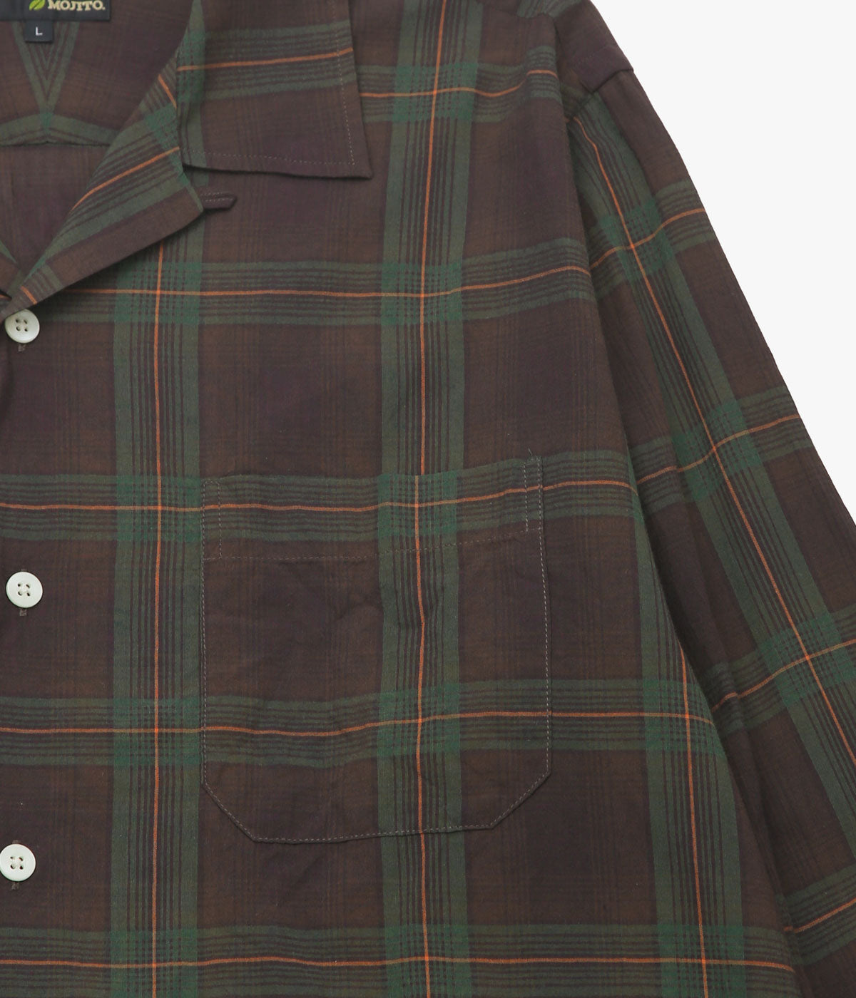 MOJITO ''ABSHINTH SHIRT DARK PLAID'' (BROWN)