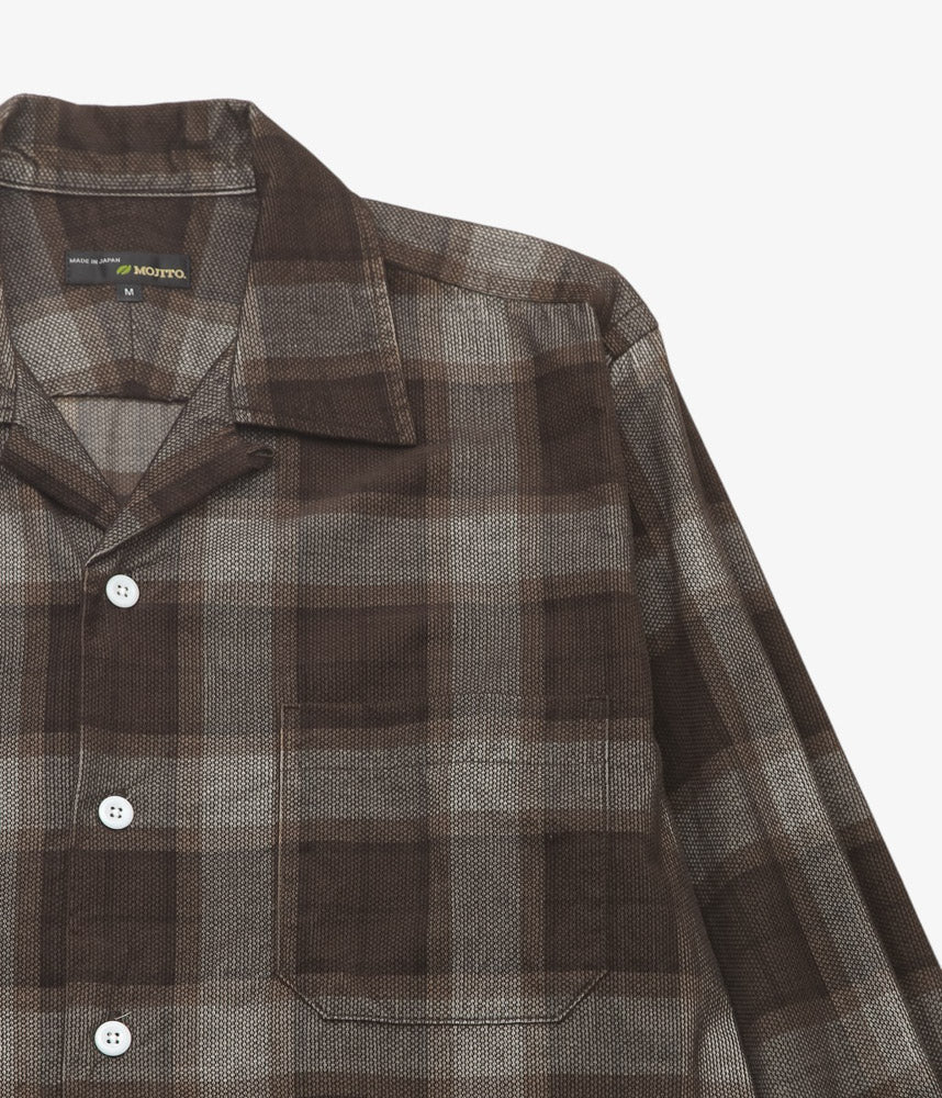 MOJITO ''ABSHINTH SHIRT DOBBY CORD'' (BROWN)