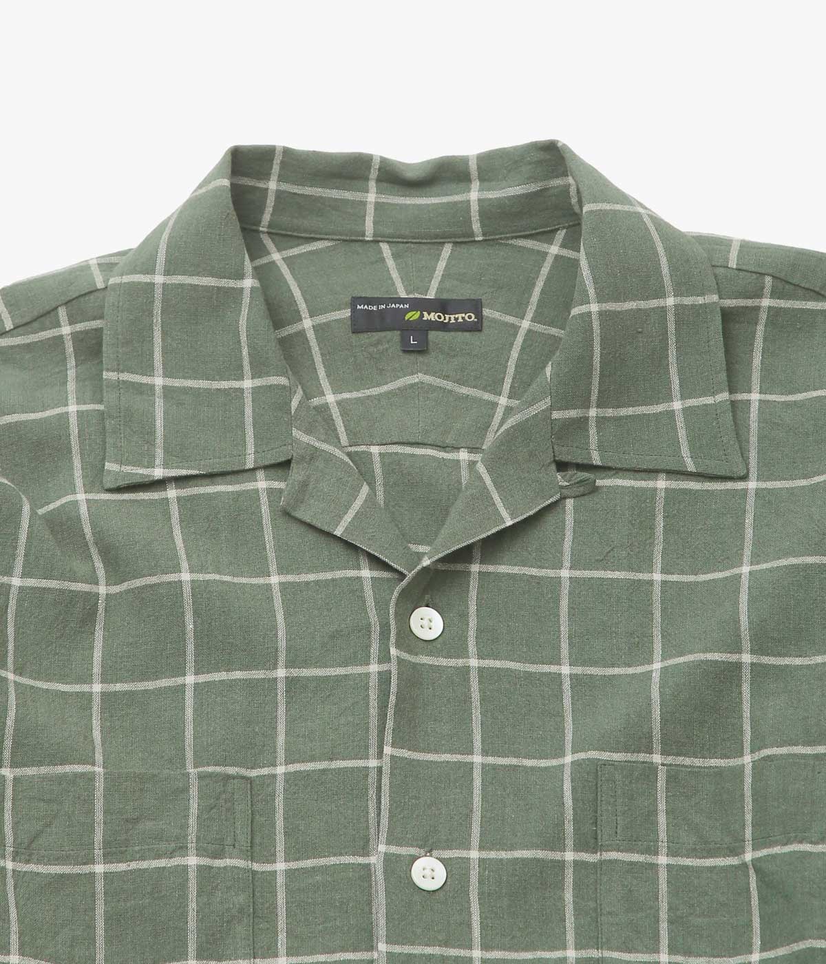 MOJITO ''ABSHINTH SHIRT WINDOWPANE'' (GREEN) – THE STORE BY MAIDENS